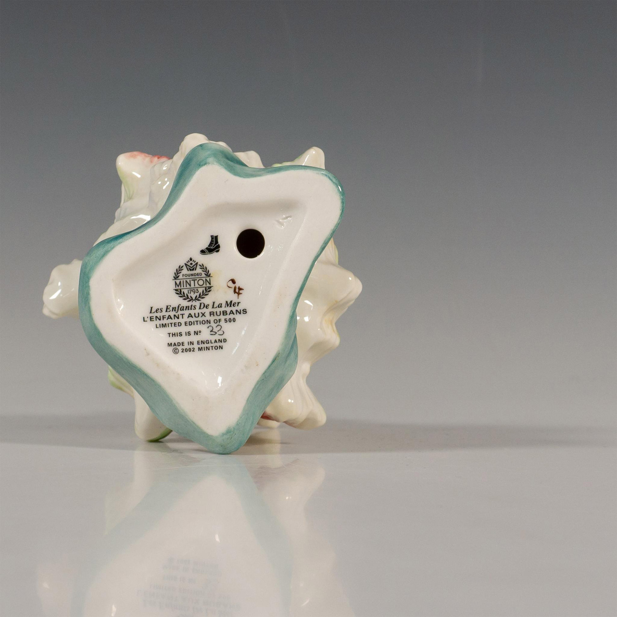 Minton Porcelain Figurine, L'enfant Aux Rubans - Image 5 of 5