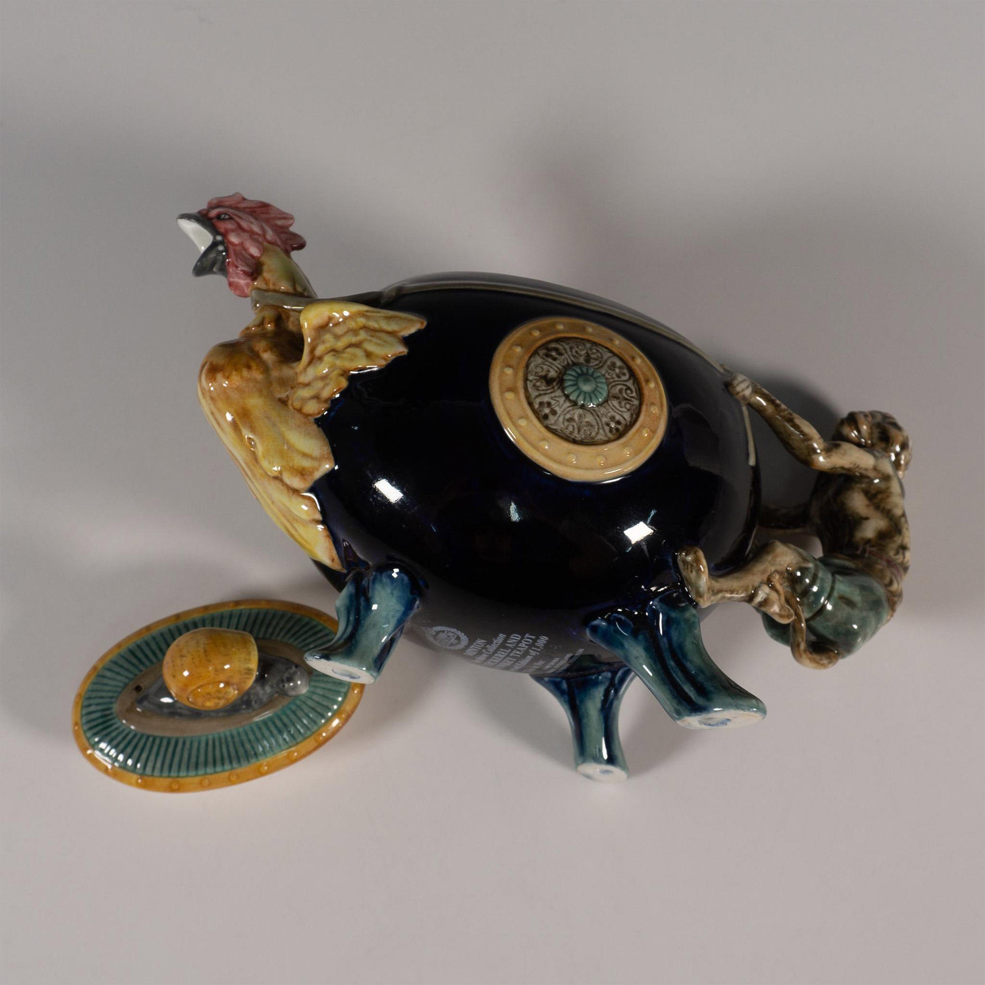 Minton Archive Limited Edition Cockerel and Monkey Teapot - Image 6 of 6