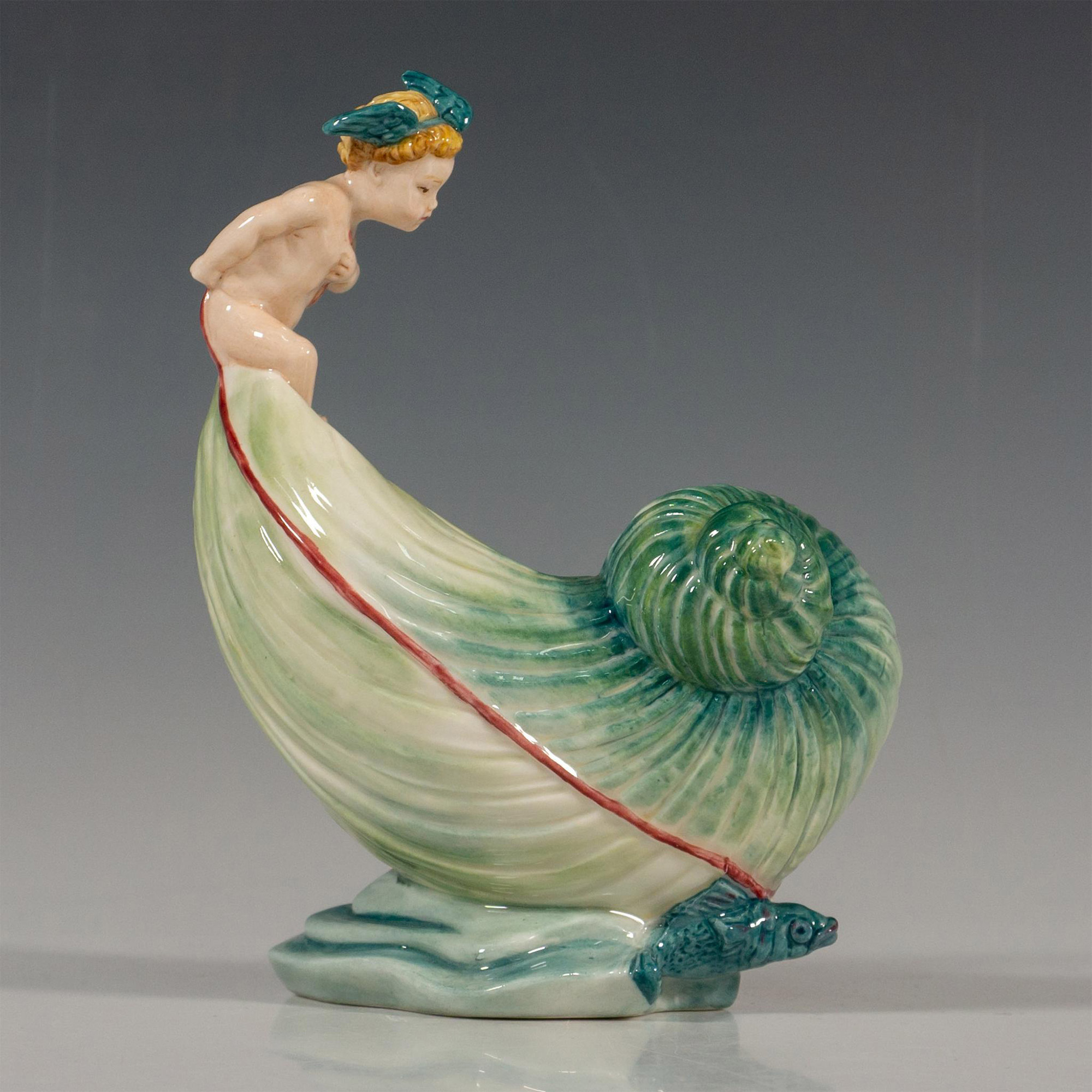 Minton Porcelain Figurine, L'enfant Au Chariot - Image 3 of 5