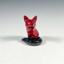 Royal Doulton Flambe Figurine, Fox Seated HN147B