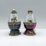 2pc Cut Crystal Music Boxes