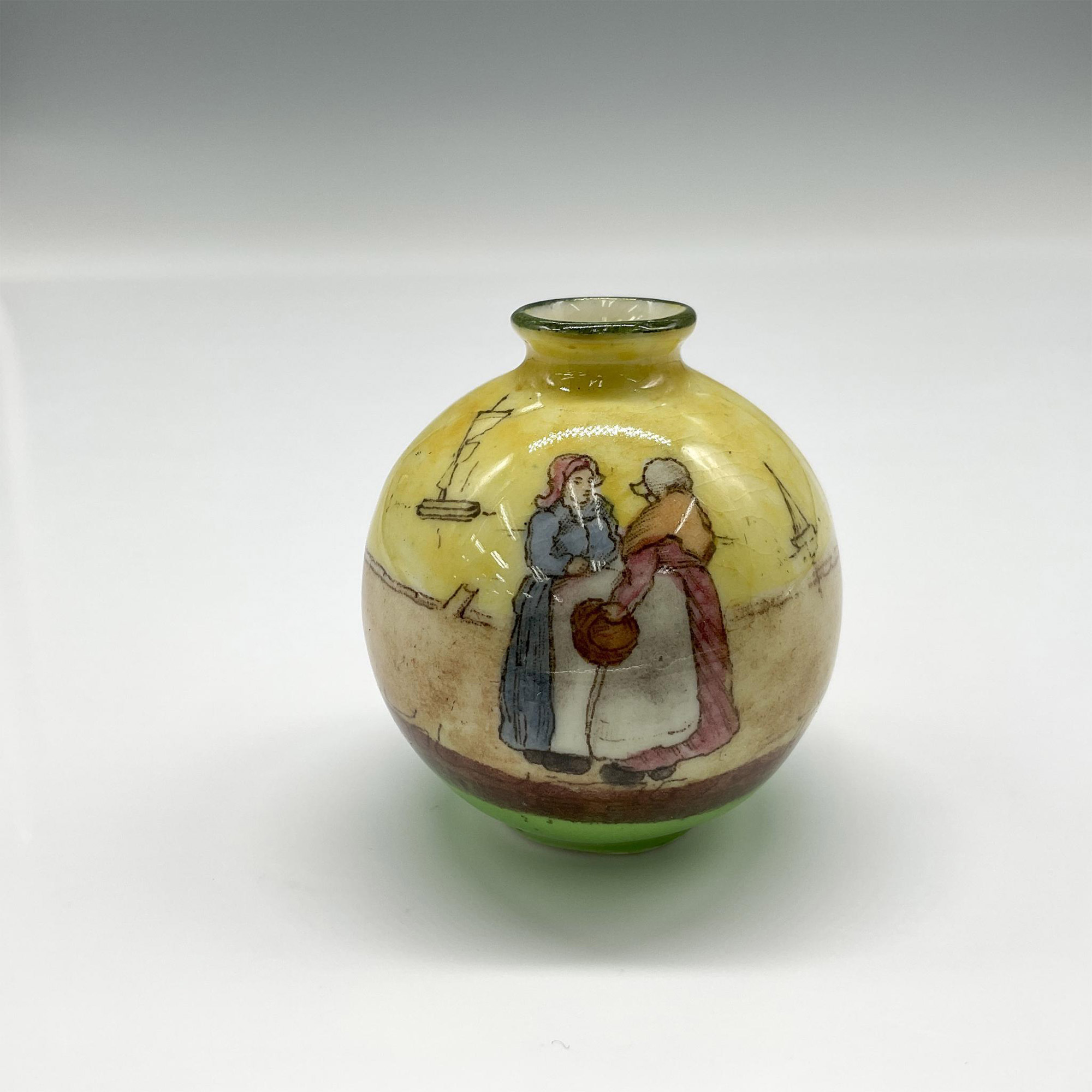 Royal Doulton Series Ware, Dutch Harlem Miniature Vase - Image 2 of 3