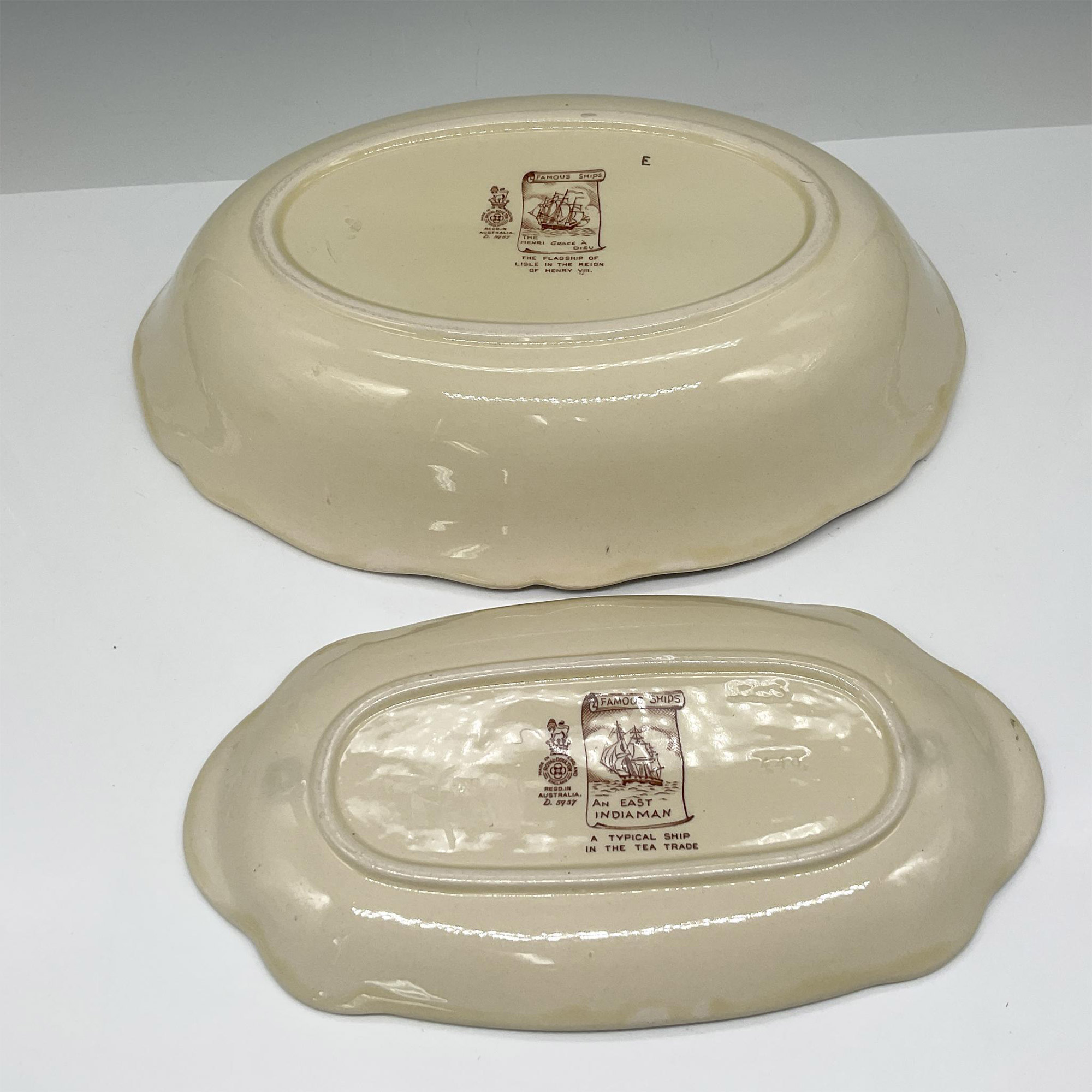 3pc Royal Doulton Series Ware, Famous Ships - Image 5 of 5