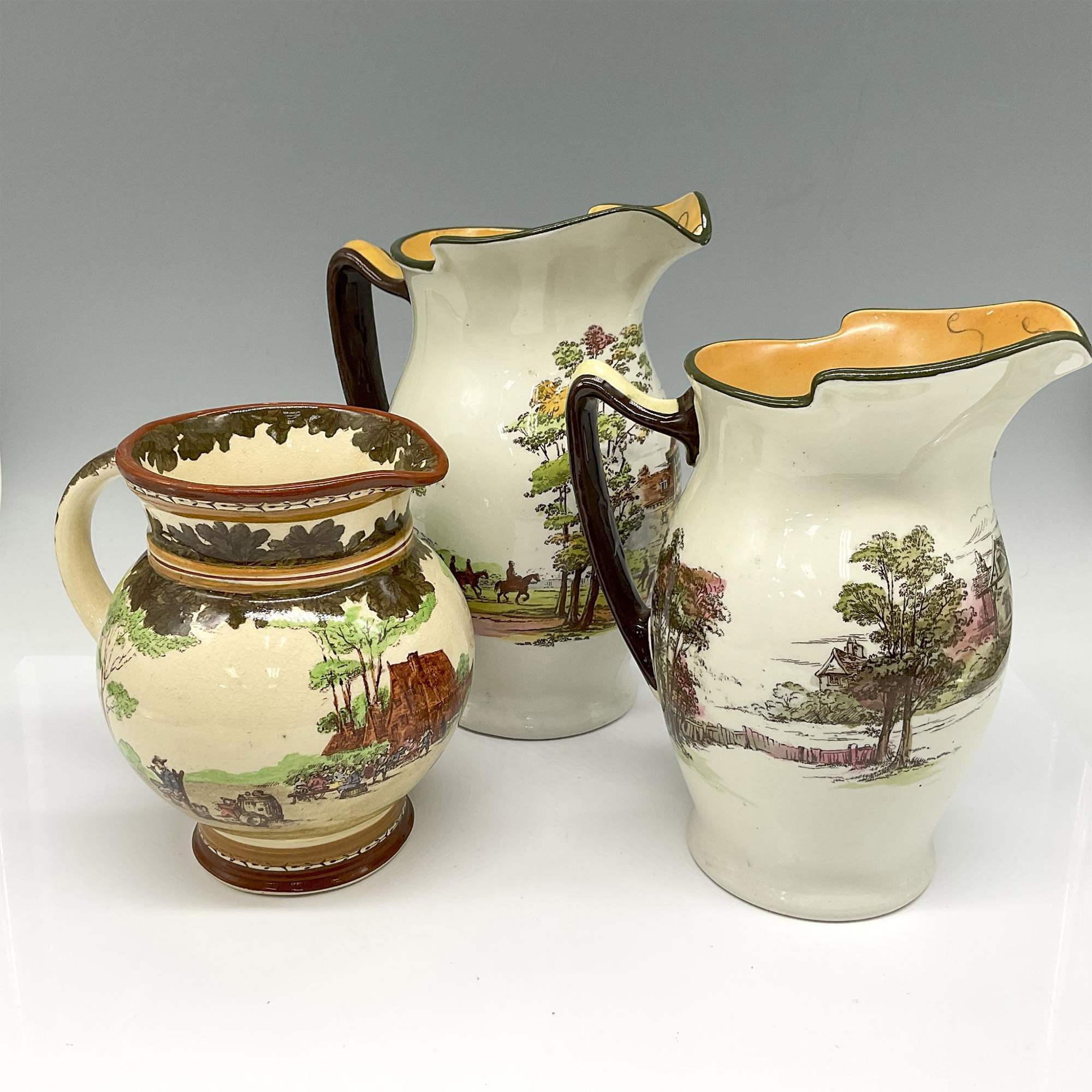 3pc Royal Doulton Porcelain Authors and Inns Series Pitchers - Image 3 of 4