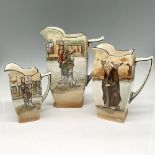 3pc Royal Doulton Dickens Ware Pitchers