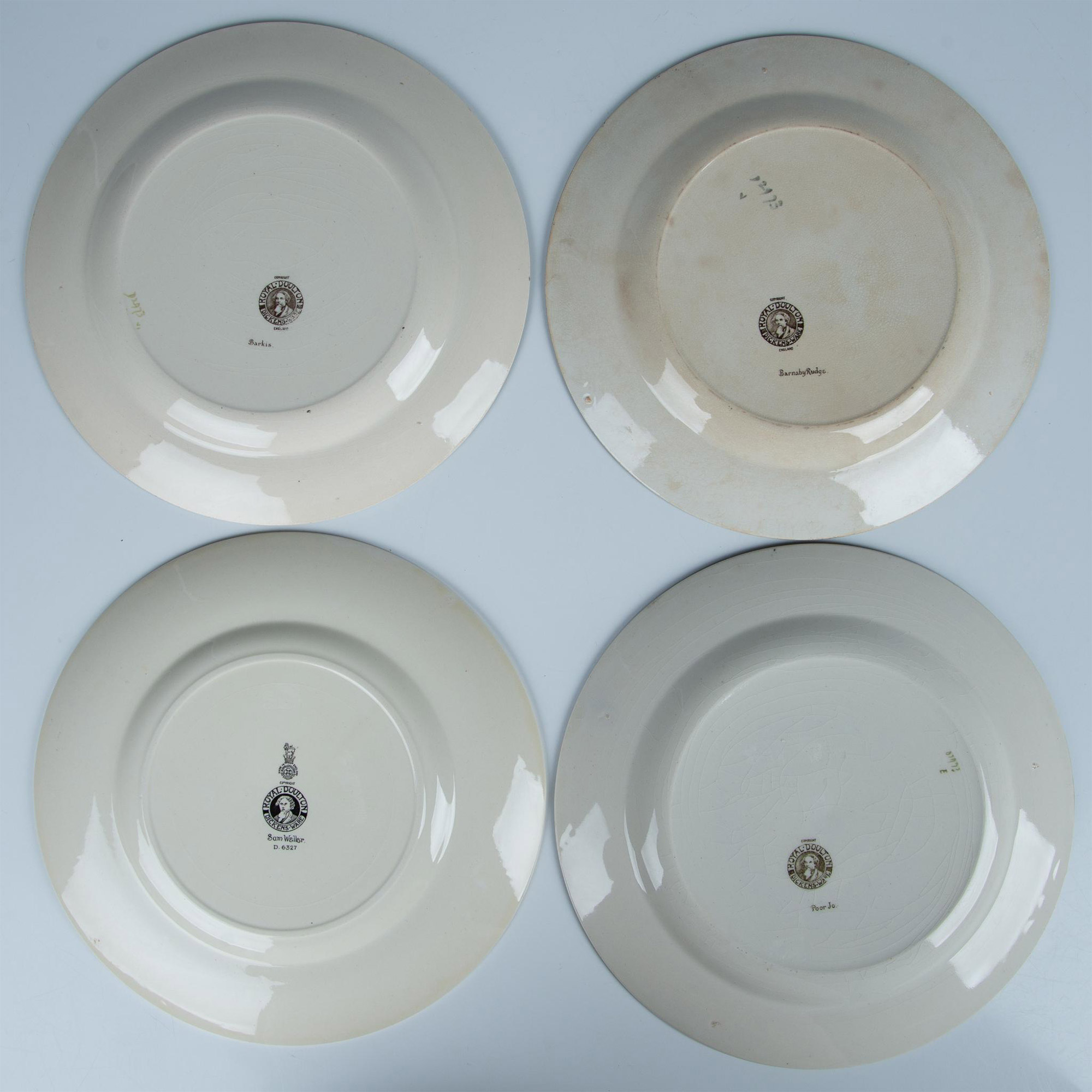 4pc Royal Doulton Dickens Ware Plates - Image 3 of 8