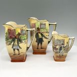 3pc Royal Doulton Dickens Ware Pitchers