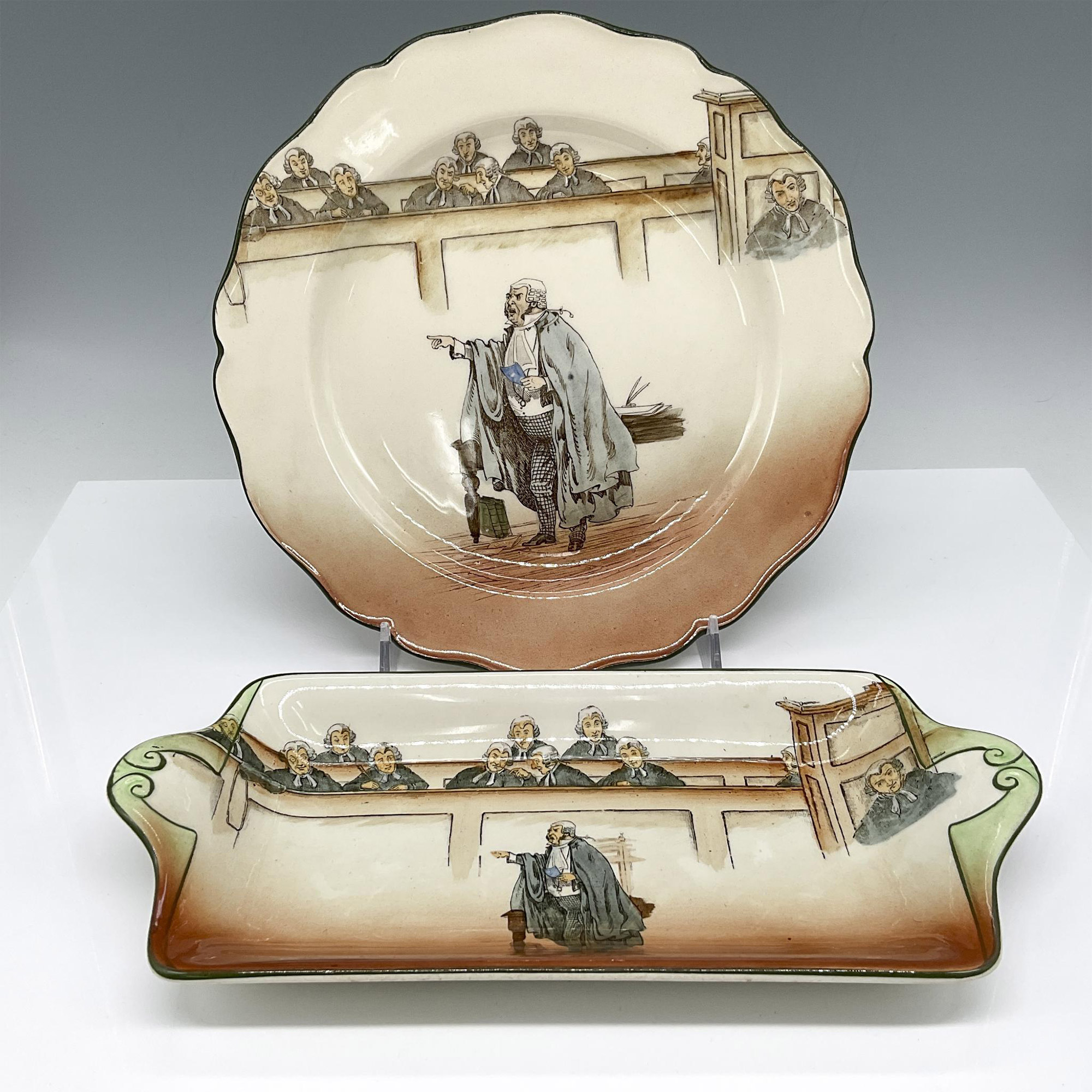 3pc Royal Doulton Dickens Ware Plates, Buzfuz & Barkis - Image 2 of 4