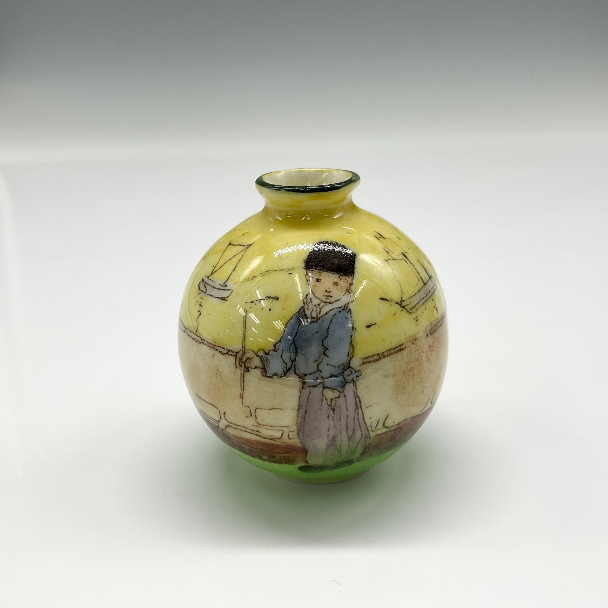 Royal Doulton Series Ware, Dutch Harlem Miniature Vase