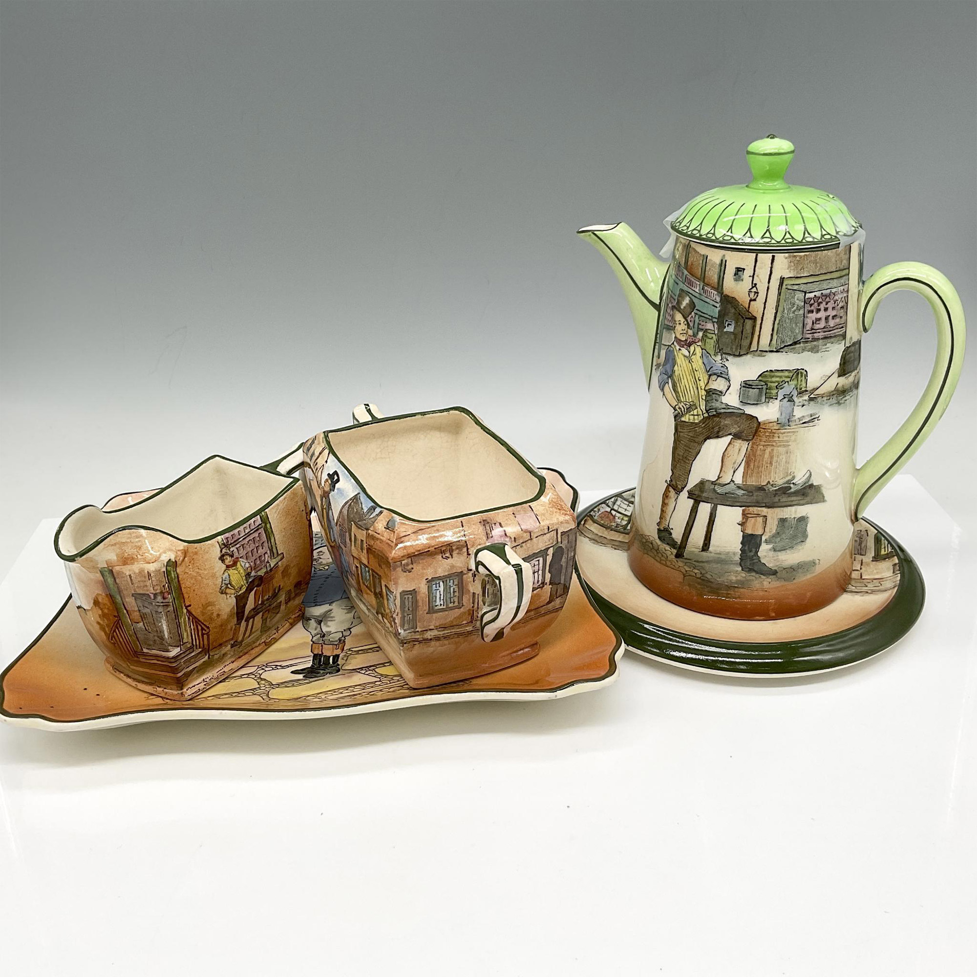 5pc Royal Doulton Dickens Ware Tea Service - Image 2 of 3