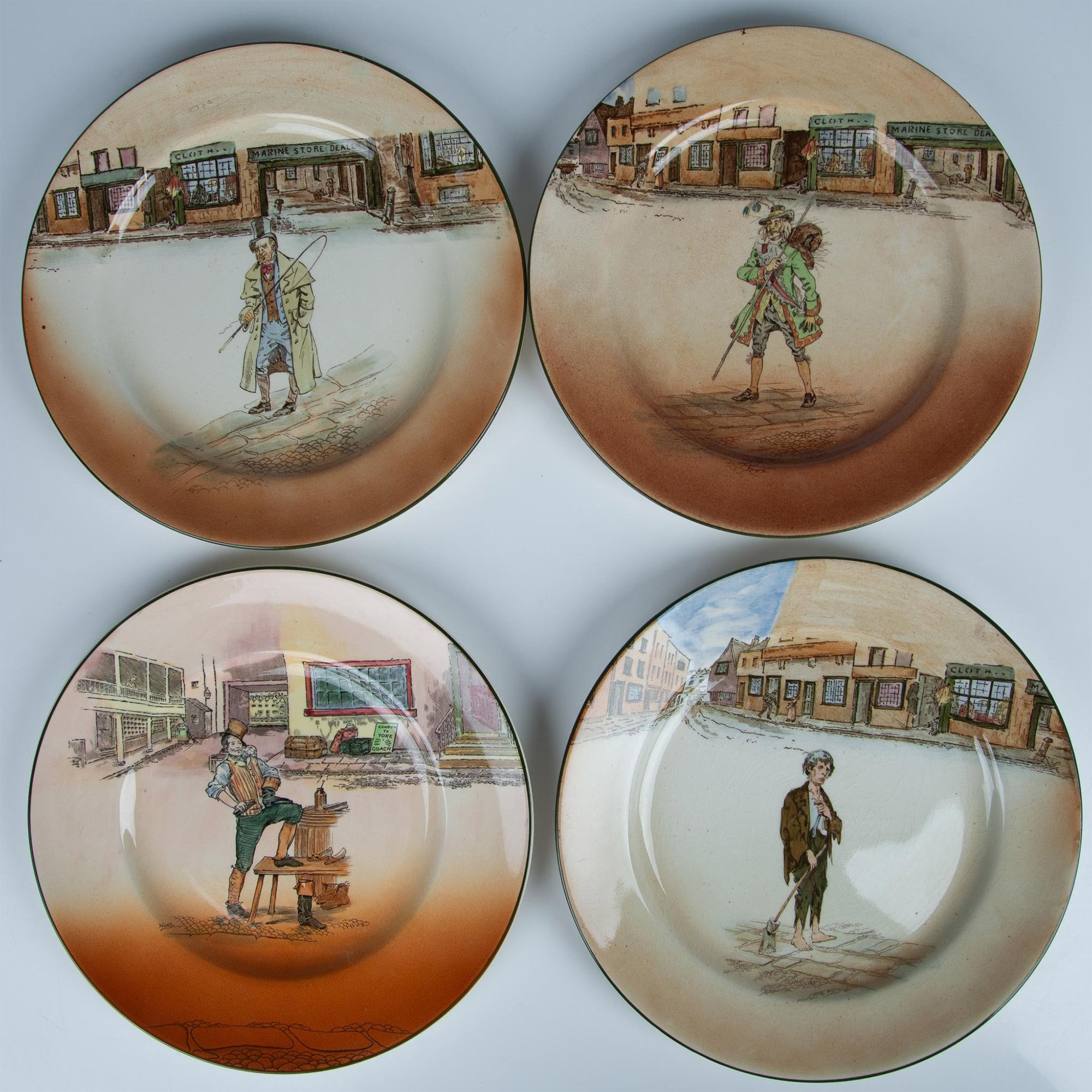 4pc Royal Doulton Dickens Ware Plates - Image 2 of 8