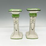 Pair of Royal Doulton Porcelain Candle Holders, Albany D3070