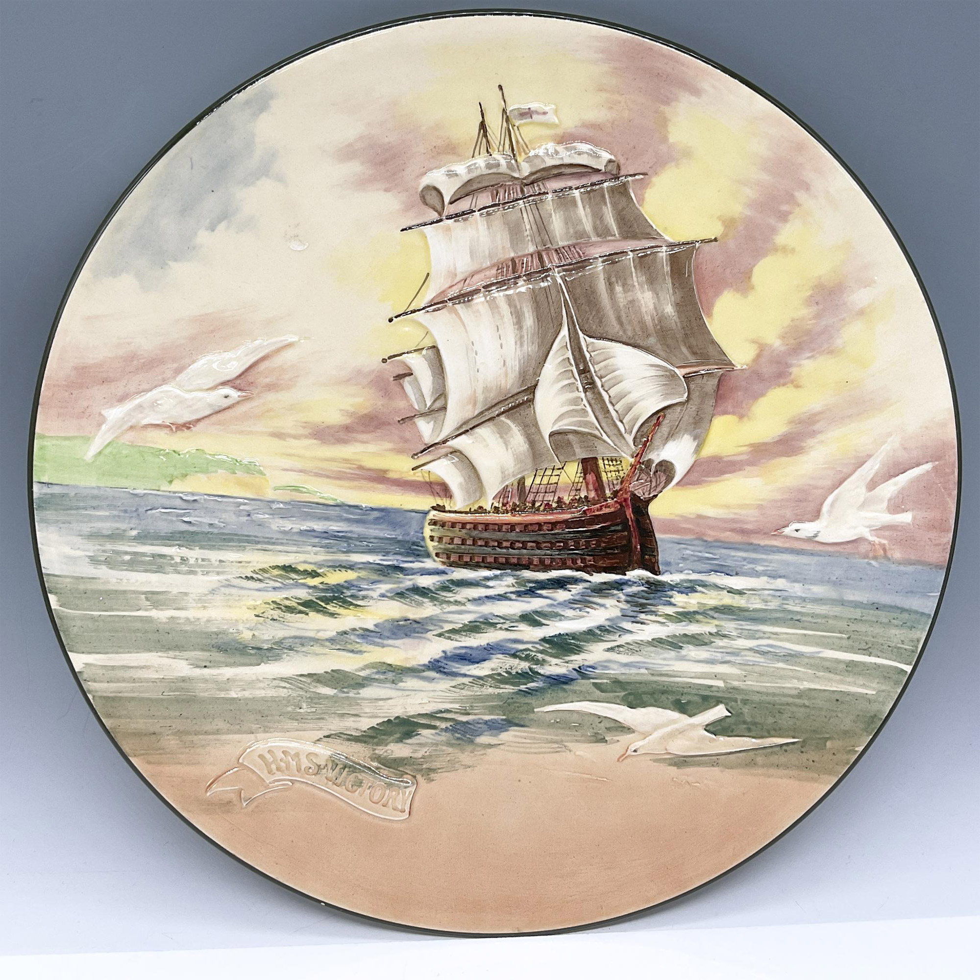 3pc Royal Doulton Series Ware, Famous Ships - Image 2 of 5