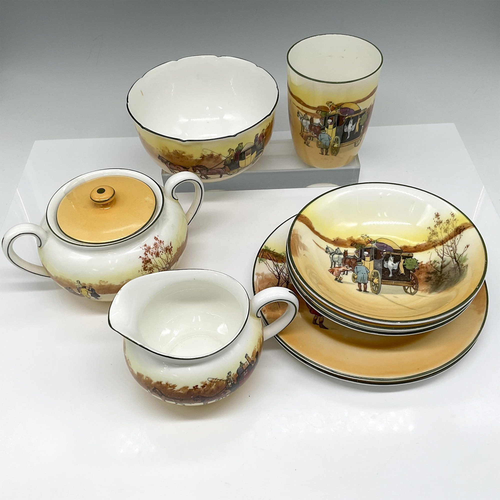 10pc Royal Doulton Series Table Ware, Coaching Days - Image 2 of 3