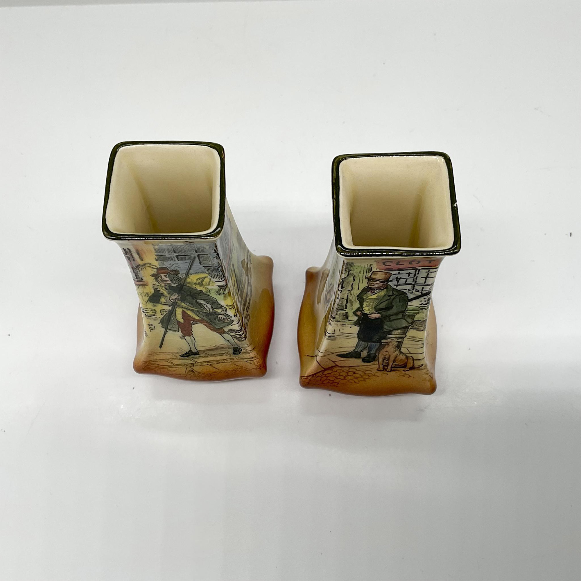 Pair of Royal Doulton Dickens Ware Bud Vases - Image 2 of 4