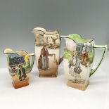 3pc Royal Doulton Dickens Ware Pitchers