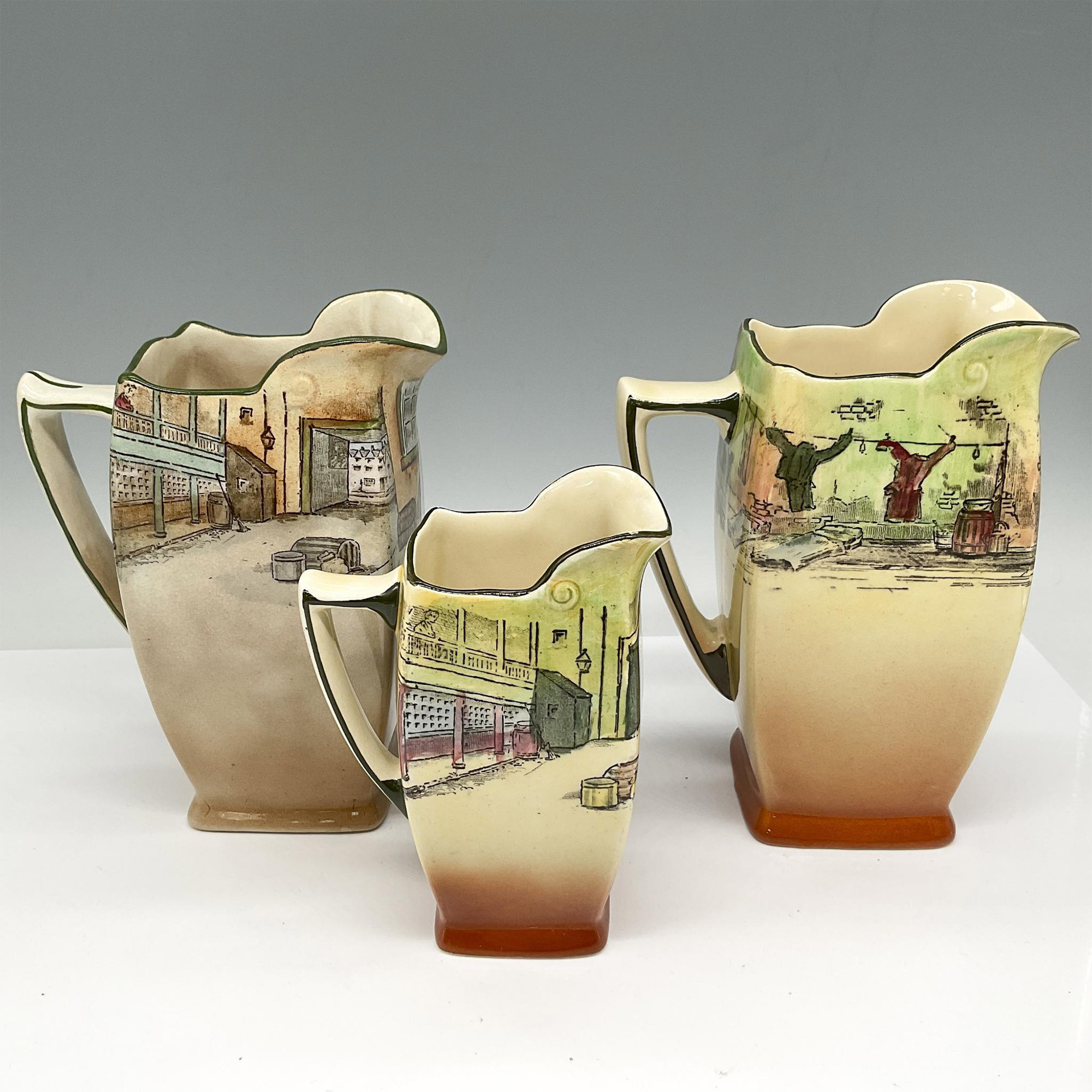 3pc Royal Doulton Dickens Ware Pitchers - Image 3 of 4