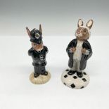 2pc Royal Doulton Bunnykins Figurines, Law Professionals DB64 + 214