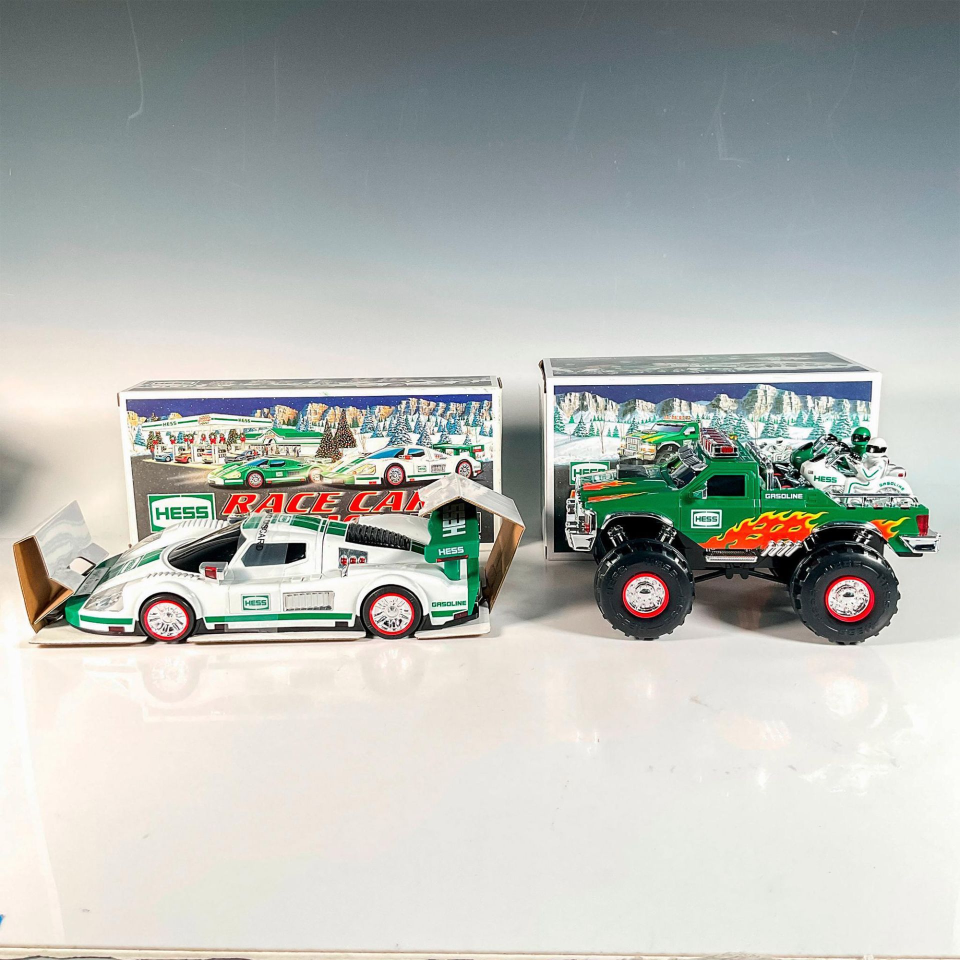 2pc Hess Toy Truck and Race Car Collectible
