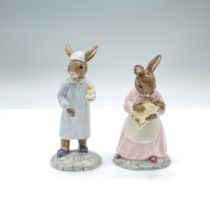 2pc Royal Doulton Bunnykins Figurines, Nursery DB167/270