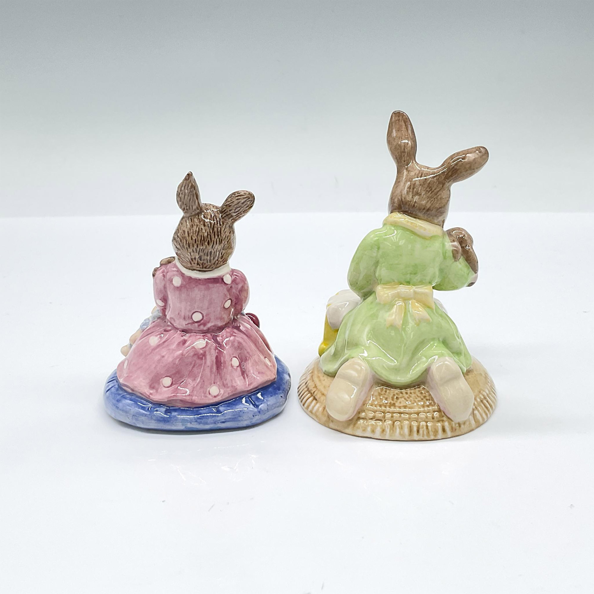2pc Royal Doulton Bunnykins Figurines, Figurines Sweet Dreams DB276/443 - Image 2 of 3