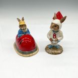 2pc Royal Doulton Bunnykins Figurines, Childrens Activities