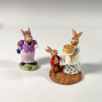 2pc Royal Doulton Resin Bunnykins Figurines