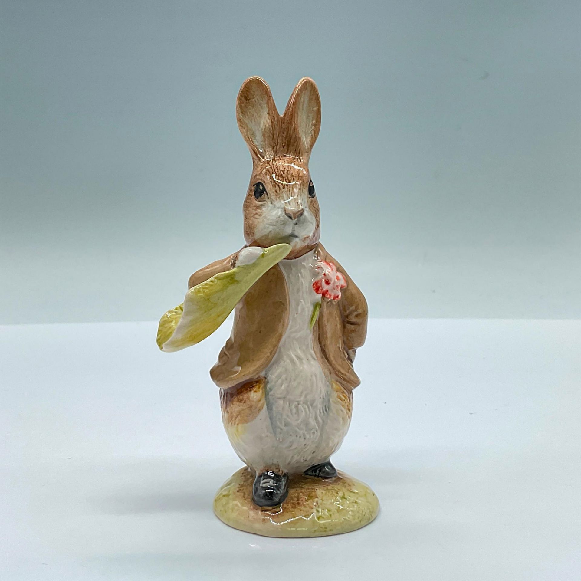 Royal Albert Beatrix Potter Figurine, Benjamin Bunny Ate a Lettuce