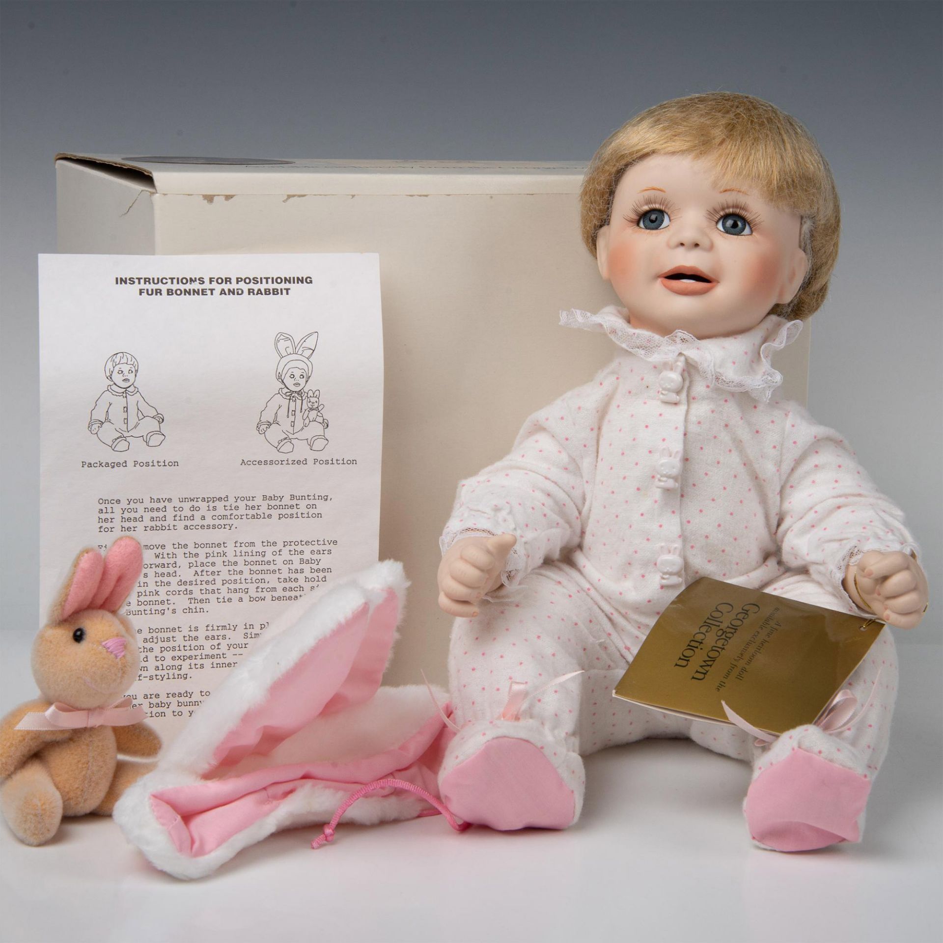 Georgetown Collection Porcelain Doll, Baby Bunting - Bild 2 aus 10