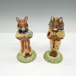 2pc Royal Doulton Bunnykins Figurines, Egyptian Figurines DB295/296
