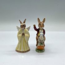 2pc Royal Doulton Bunnykins Figurines, Figurines Angel & Tally DB12/196