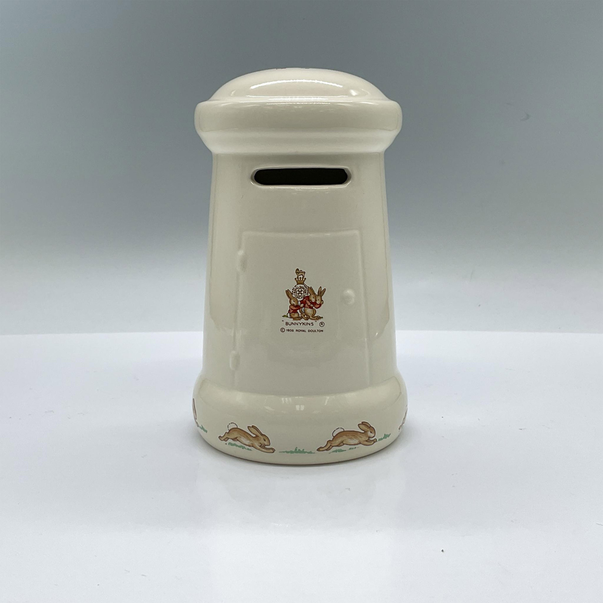 Royal Doulton Bunnykins Piller Money Box, Bath Time - Image 2 of 3