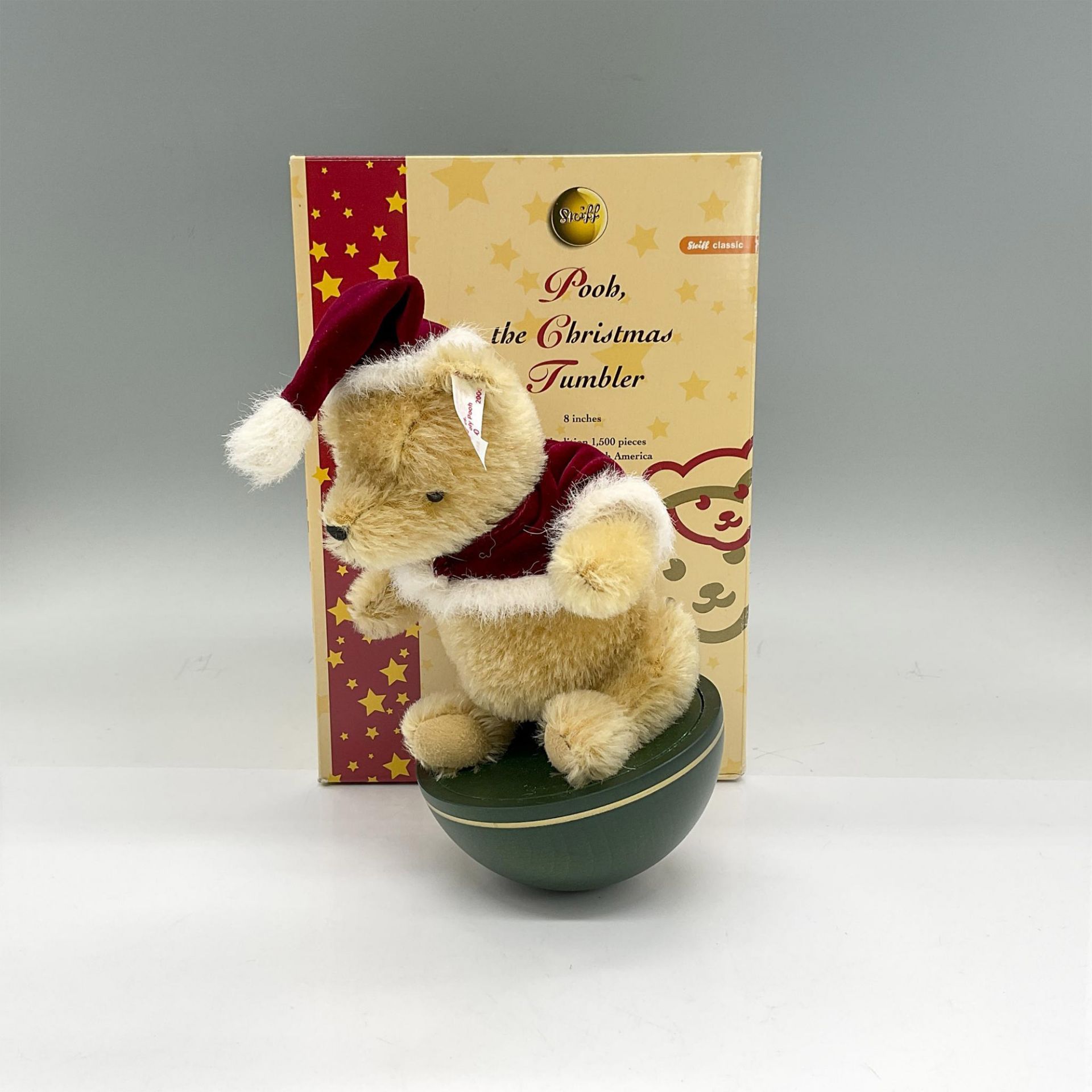 Steiff Mohair Bear, Pooh The Christmas Tumbler - Bild 3 aus 3