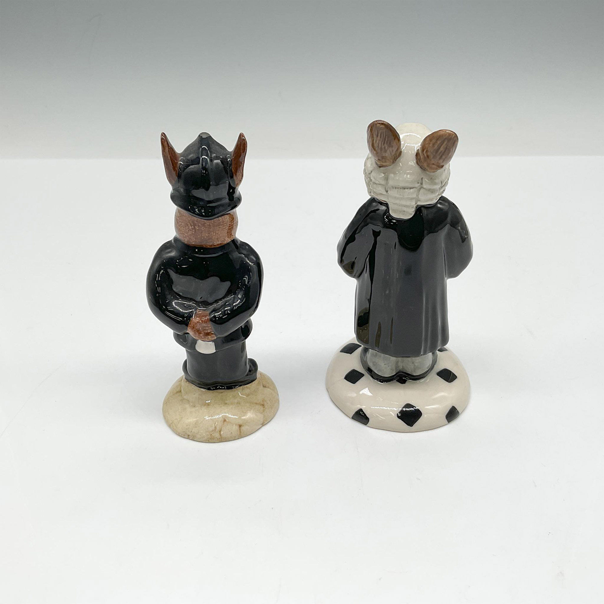 2pc Royal Doulton Bunnykins Figurines, Law Professionals DB64 + 214 - Image 2 of 4