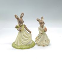 2pc Royal Doulton Bunnykins Figurines, With Love DB269/173