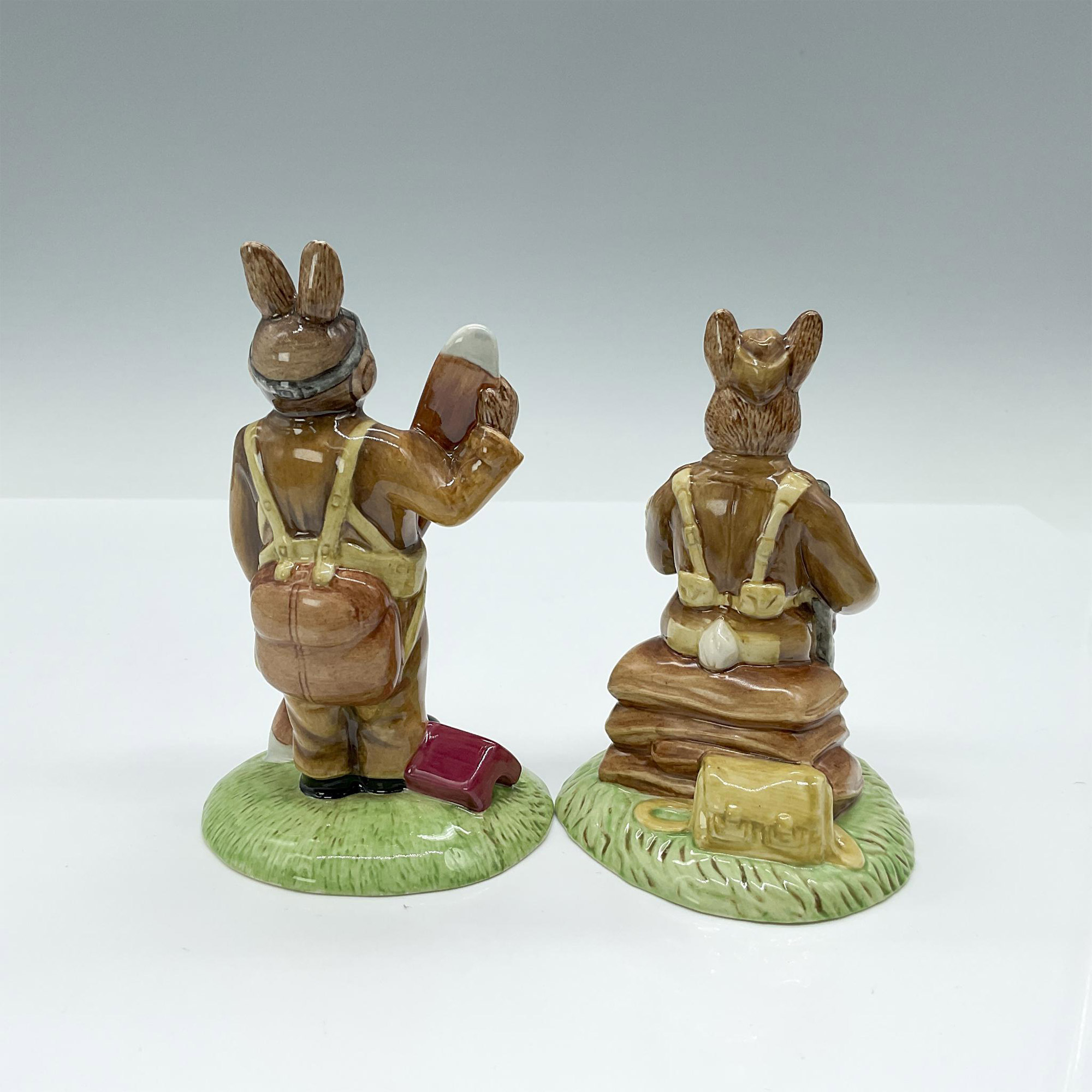 2pc Royal Doulton Bunnykins Figurines, WWII Collection - Image 2 of 3