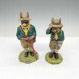2pc Royal Doulton Bunnykins Figurines, Scout Leader + Boy Scout