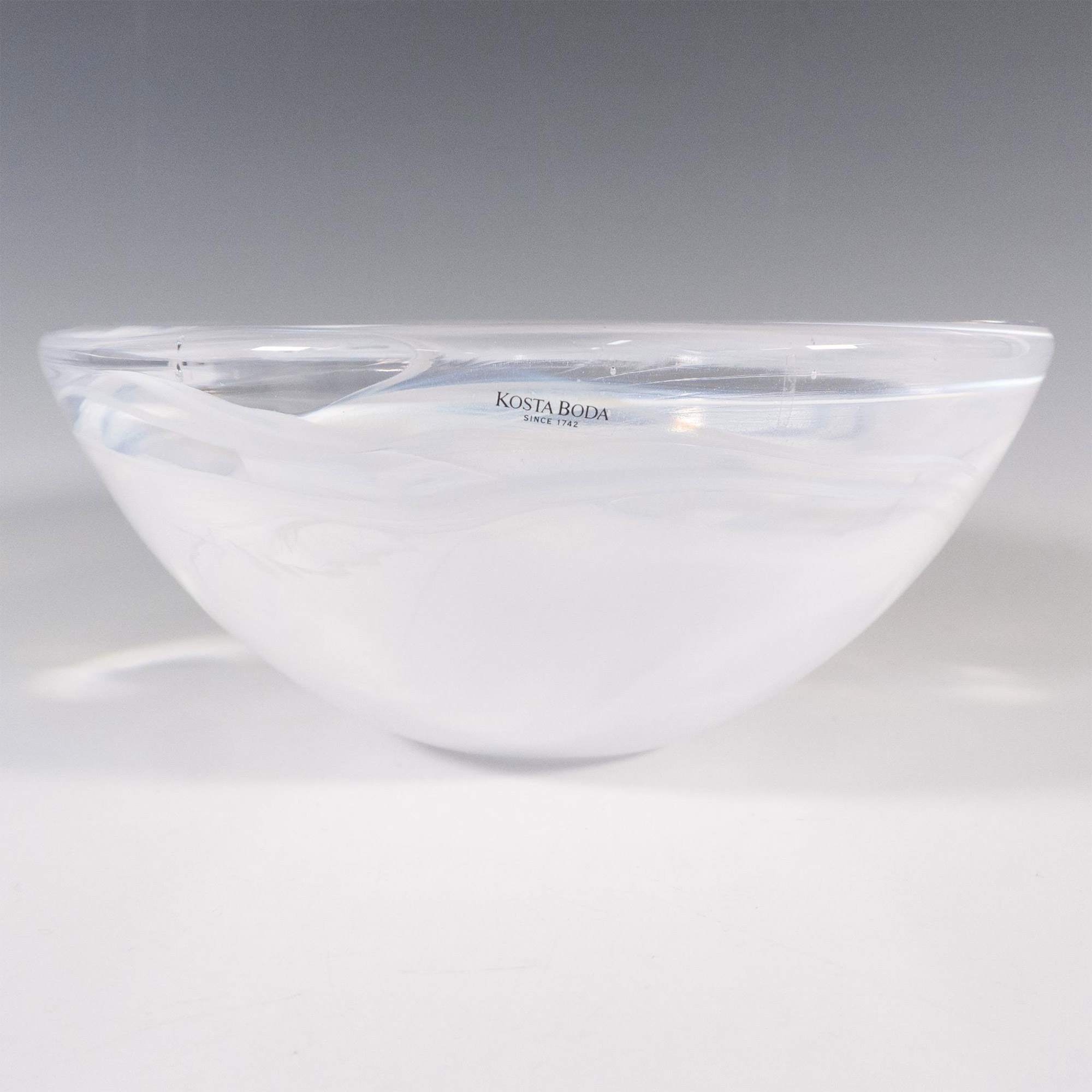 Kosta Boda by Anna Ehrner Round Glass Bowl, Atoll