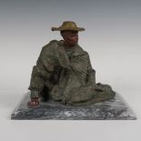 Campesino Sentado by The Mexican School Sculpture