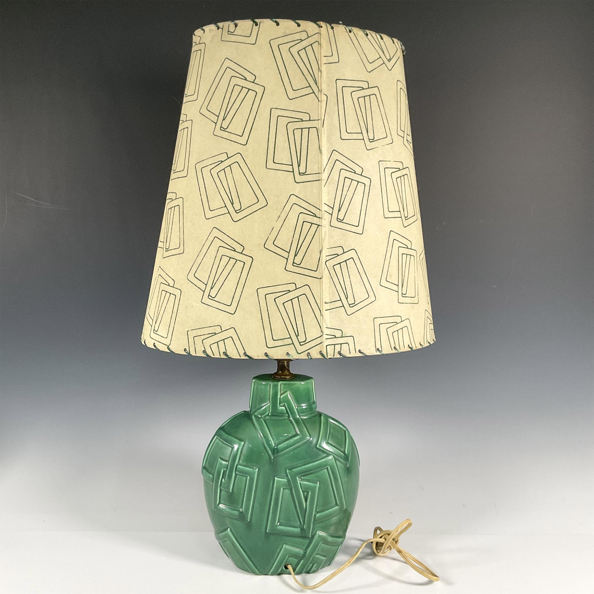 Aladdin Lamp Base & Original Shade, Linked Rectangles - Image 3 of 5