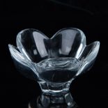Tiffany & Co, Small Crystal Bowl, Lotus Flower