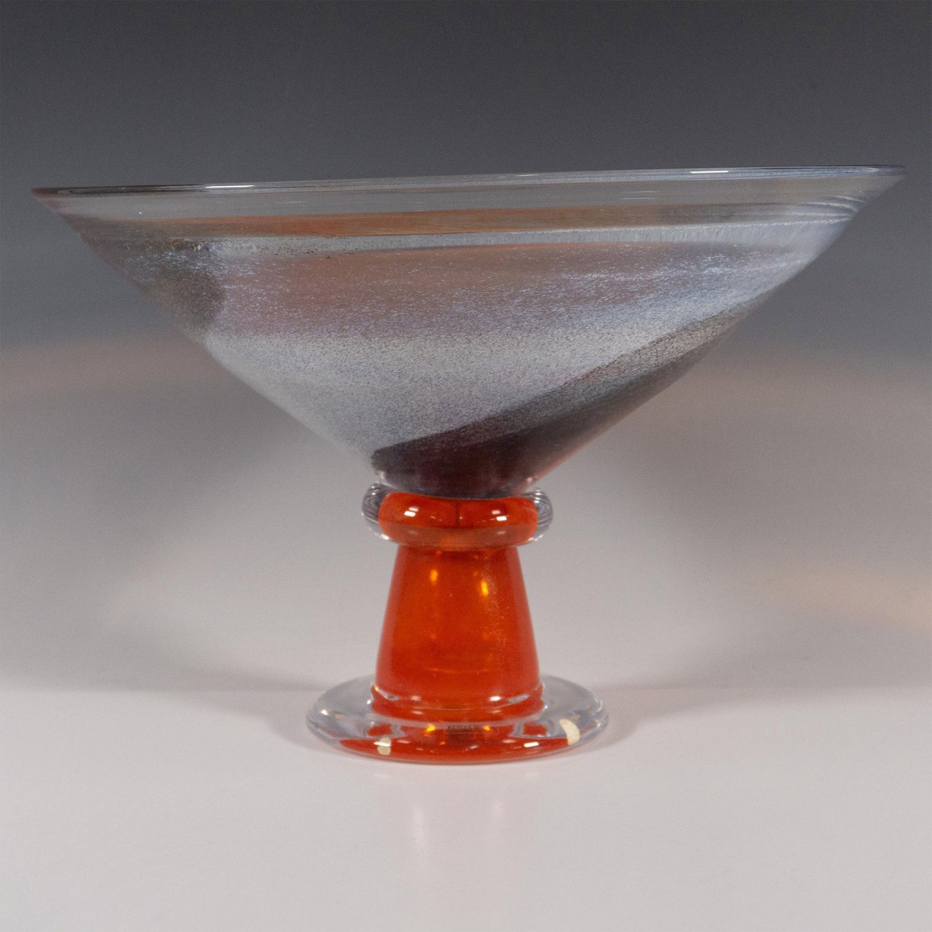 Kosta Boda by Kjell Engman Art Glass Footed Bowl - Image 2 of 4