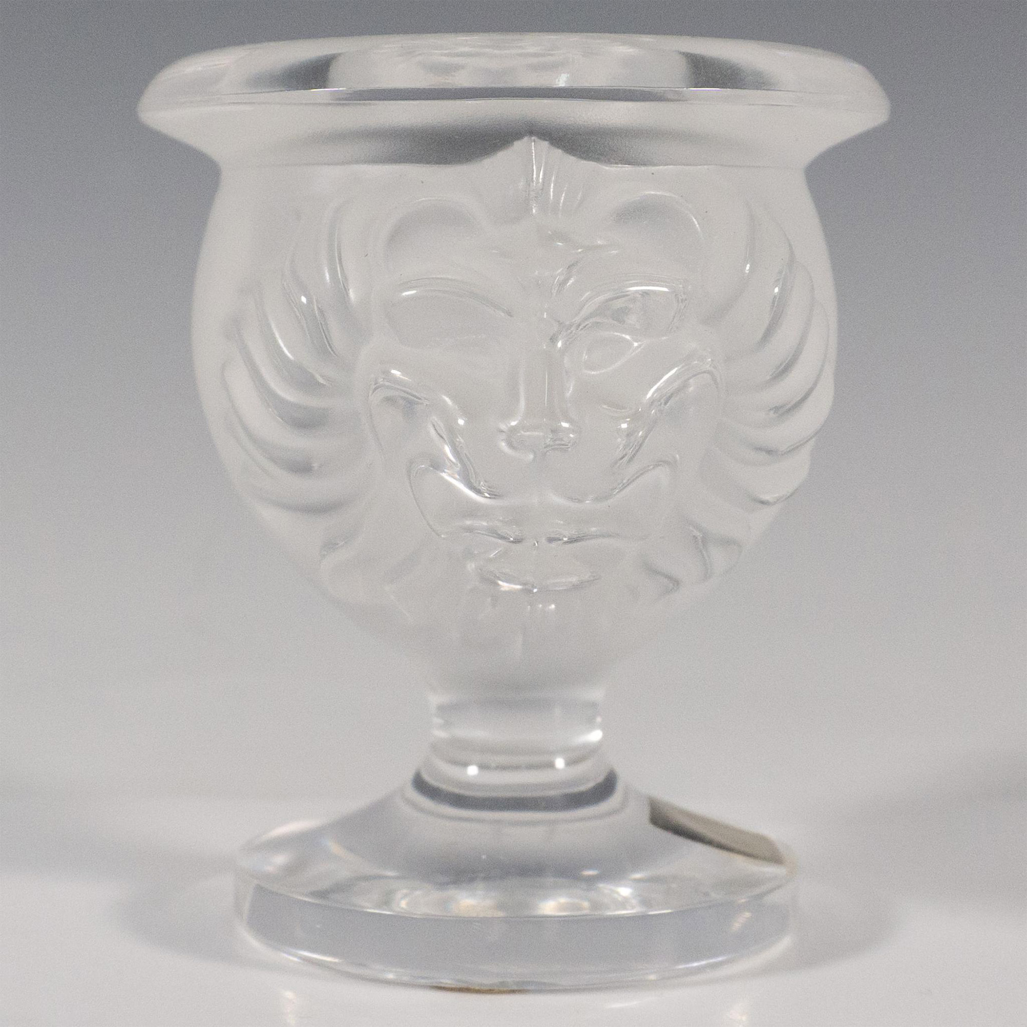 Lalique Crystal Art Deco Table Lighter Base, Tete De Lion - Image 2 of 3
