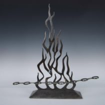 Hadany Arts of Israel Silverplated Flame Menorah 20"