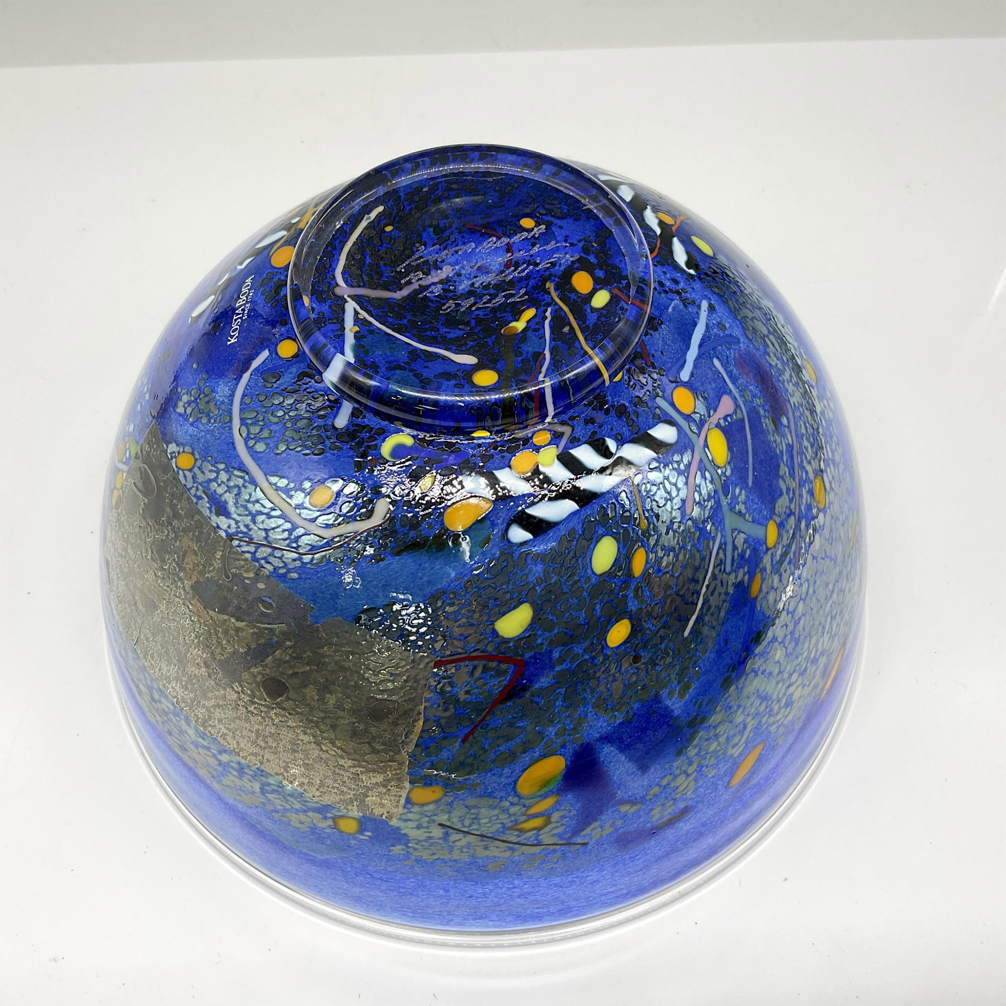 Bertil Vallien for Kosta Boda Art Glass Satellite Bowl - Image 4 of 4