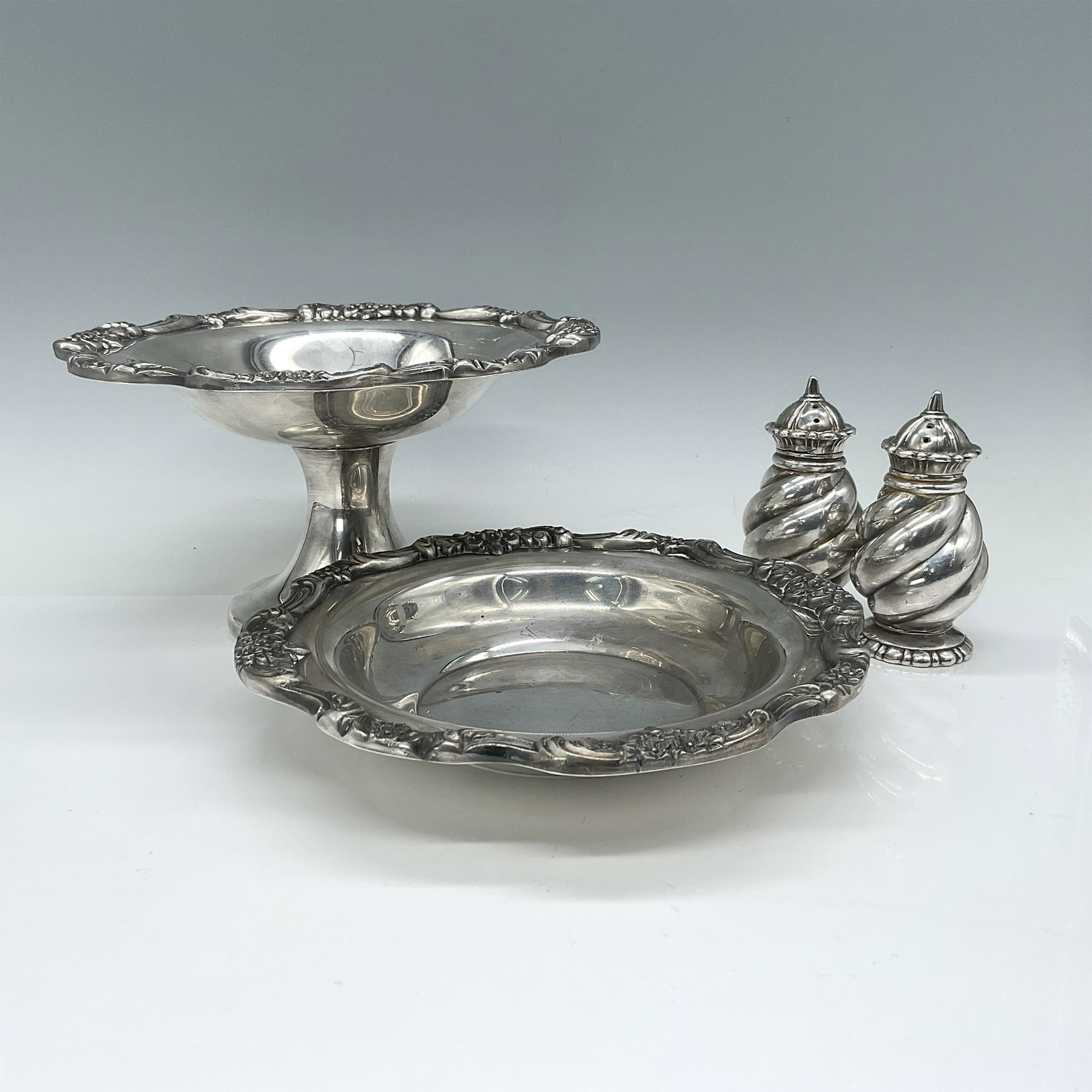 4pc Silverplate Tableware Serving Grouping - Image 2 of 4