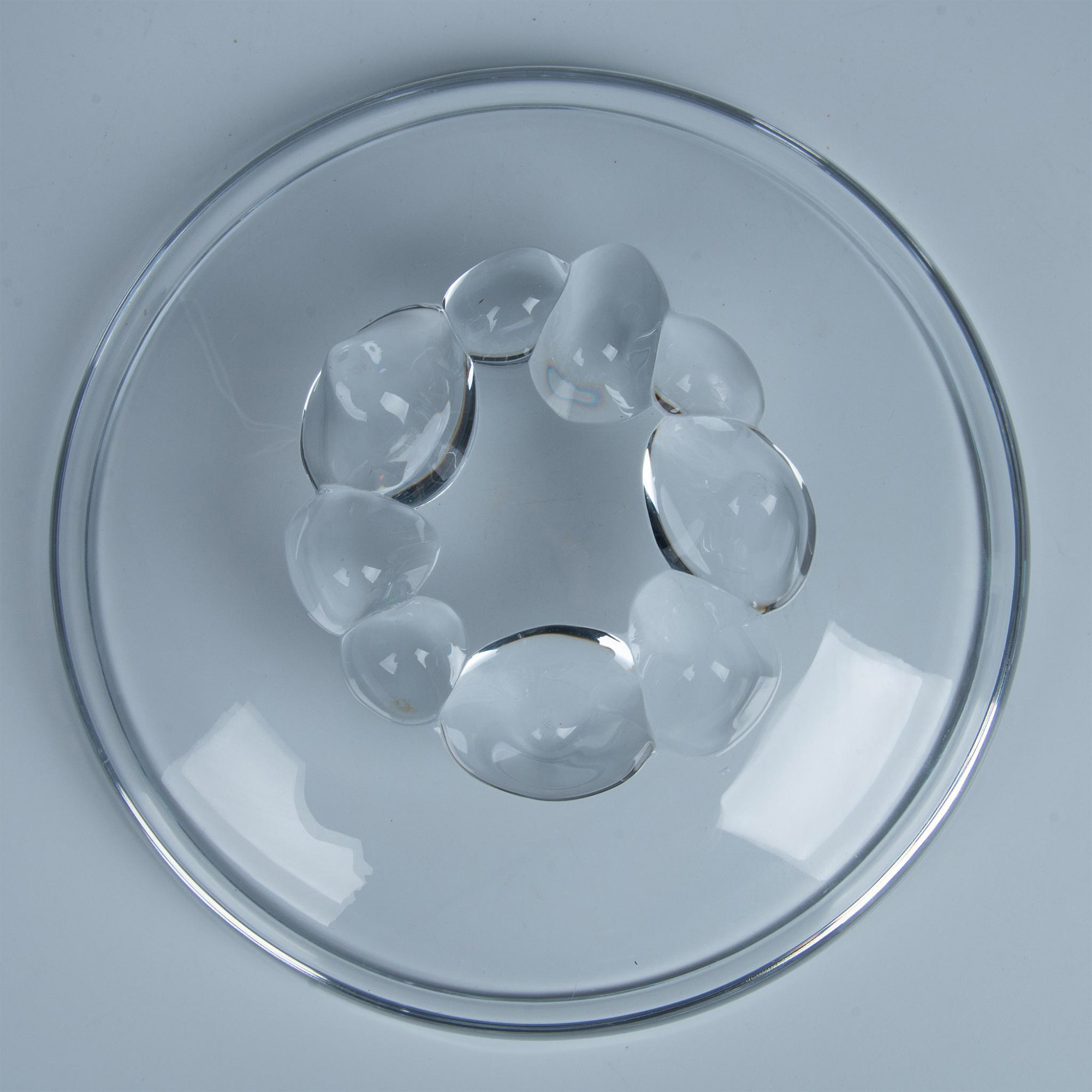 Daum Nancy Crystal Centerpiece Bowl with Conical Feet - Bild 5 aus 5