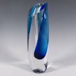 Kosta Boda by Goran Warff Blue Vase, Seaside