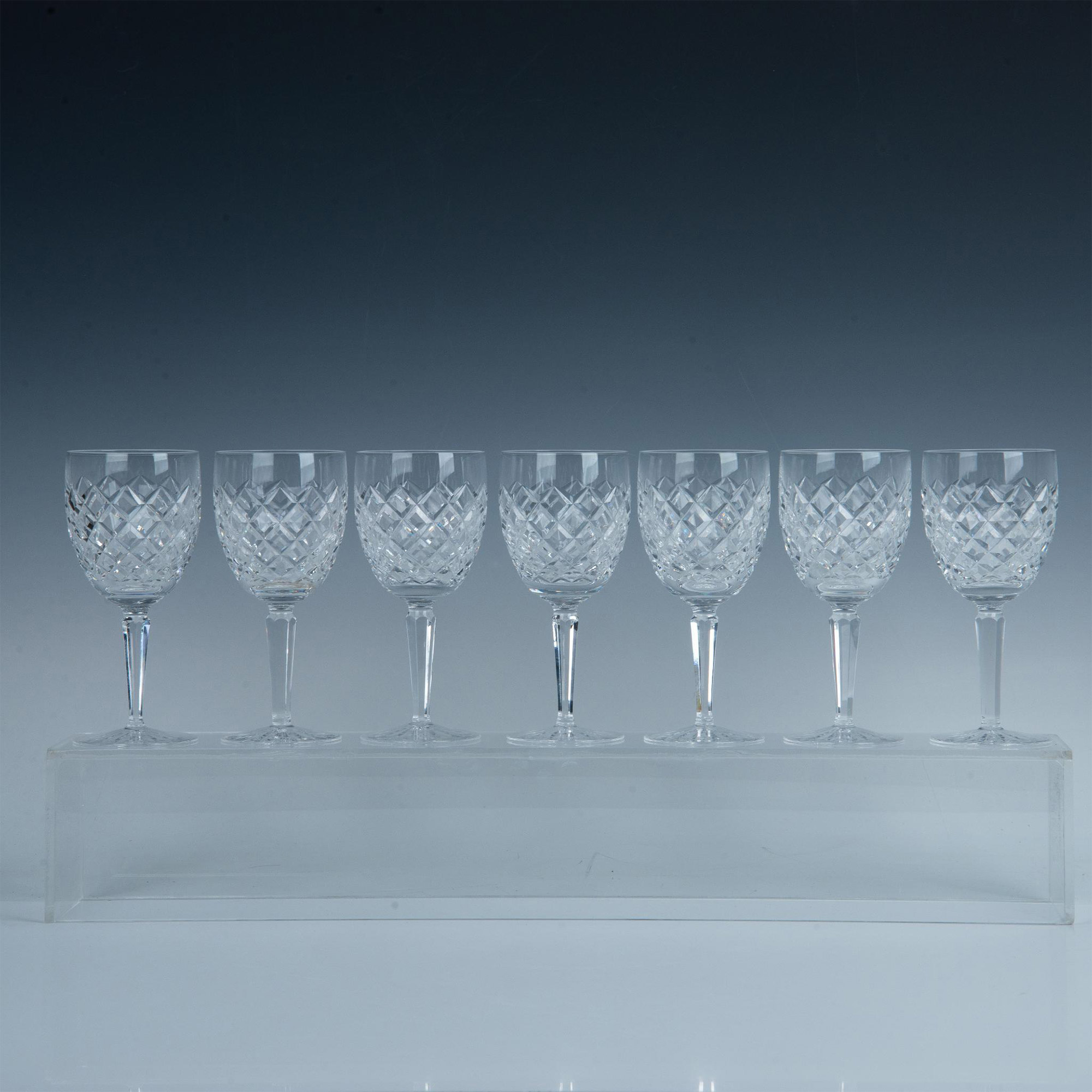 7pc Waterford Crystal Red Wine Glasses, Comeragh