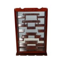 Chinese Hanging Wood Wall Display Case